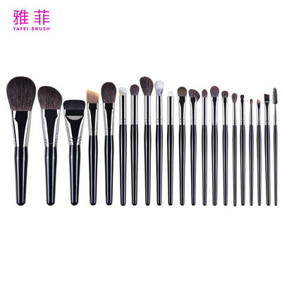 293A07026 فرشاة تجميل شعر الحيوان الطبيعي 26Pcs مجموعة فرشاة تجميل مهنية